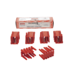 Taquete de 1/4  plástico paquete de 100 piezas para fijar objetos con tornillo en muros y techos de concreto o superficies sólidas, compatible con tornillo TH10X de 10 x 1 1/2"  (1103-03100) - Image 2