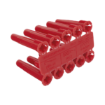 Taquete de 1/4  plástico paquete de 100 piezas para fijar objetos con tornillo en muros y techos de concreto o superficies sólidas, compatible con tornillo TH10X de 10 x 1 1/2"  (1103-03100) - Image 3