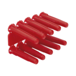 Taquete de 1/4  plástico paquete de 100 piezas para fijar objetos con tornillo en muros y techos de concreto o superficies sólidas, compatible con tornillo TH10X de 10 x 1 1/2"  (1103-03100) - Image 4