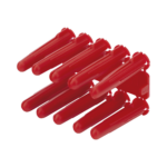 Taquete de 1/4  plástico paquete de 100 piezas para fijar objetos con tornillo en muros y techos de concreto o superficies sólidas, compatible con tornillo TH10X de 10 x 1 1/2"  (1103-03100)