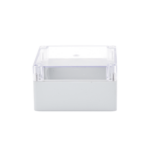 Gabinete Plástico para Exterior (IP65) de 160 x 160 x 90 mm Cierre por Tornillos Tapa Transparente.