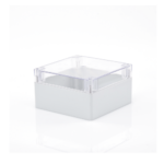Gabinete Plástico para Exterior (IP65) de 160 x 160 x 90 mm Cierre por Tornillos Tapa Transparente. - Image 2