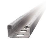 Unicanal perforado 4x2, 3000 mm, con acabado Electro Zinc