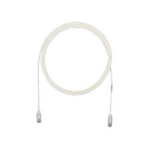 Cable de Parcheo TX6, UTP Cat6, Di?metro Reducido (28AWG), Color Blanco Mate, 3.05 Metros (10 Pies)