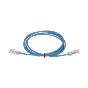 Cable de Parcheo TX6, UTP Cat6, Di?metro Reducido (28AWG), Color Azul, 0.61 Metros (2 Pies)