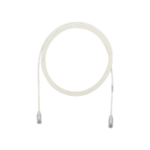 Cable de Parcheo TX6, UTP Cat6, Di?metro Reducido (28AWG), Color Blanco Mate, 0.91 Metros (3 Pies)