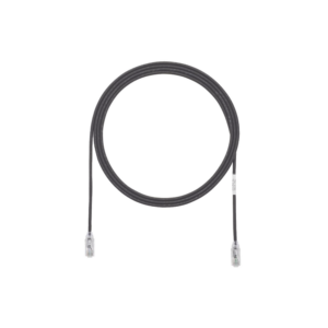 Cable de Parcheo TX6, UTP Cat6, Di?metro Reducido (28AWG), Color Negro, 0.91 Metros (3 Pies)