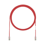Cable de Parcheo TX6, UTP Cat6, Di?metro Reducido (28AWG), Color Rojo, 0.91 Metros (3 Pies)