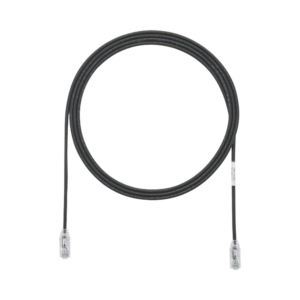 Cable de Parcheo TX6, UTP Cat6, Di?metro Reducido (28AWG), Color Negro, 1.52 Metros (5 Pies)