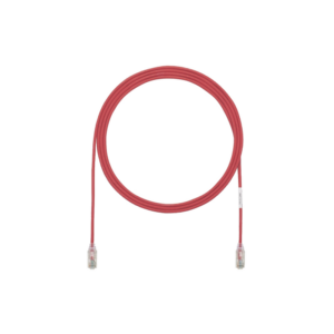Cable de Parcheo TX6, UTP Cat6, Di?metro Reducido (28AWG), Color Rojo, 1.52 Metros (5 Pies)