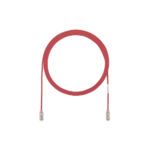 Cable de Parcheo TX6, UTP Cat6, Di?metro Reducido (28AWG), Color Rojo, 1.52 Metros (5 Pies)