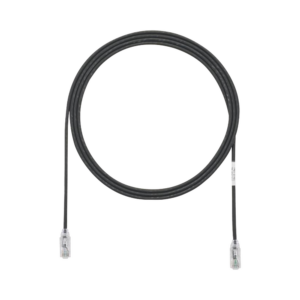 Cable de Parcheo TX6, UTP Cat6, Di?metro Reducido (28AWG), Color Negro, 2.13 Metros (7 Pies)