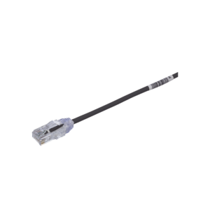Cable de Parcheo TX6, UTP Cat6, Di?metro Reducido (28AWG), Color Negro, 20.2 cm (8 Pulgadas)