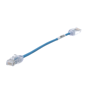 Cable de Parcheo TX6, UTP Cat6, Di?metro Reducido (28AWG), Color Azul, 20.2 cm (8 Pulgadas)