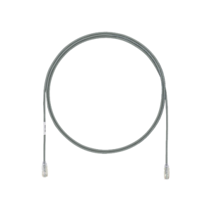 Cable de Parcheo UTP Cat6A, CM/LSZH, Di?metro Reducido (28AWG), Color Gris, 0.30 Metros (1 Pie)
