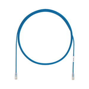 Cable de Parcheo UTP Cat6A, CM/LSZH, Di?metro Reducido (28AWG), Color Azul, 6.1 Metros (20 Pies)