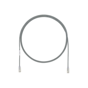 Cable de Parcheo UTP Cat6A, CM/LSZH, Di?metro Reducido (28AWG), Color Gris, 6.1 Metros (20 Pies)
