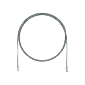 Cable de Parcheo UTP Cat6A, CM/LSZH, Di?metro Reducido (28AWG), Color Gris, 0.91 Metros (3 Pies)