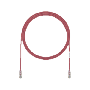 Cable de Parcheo UTP Cat6A, CM/LSZH, Di?metro Reducido (28AWG), Color Rojo, 0.91 Metros (3 Pies)