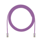 Cable de Parcheo UTP Cat6A, CM/LSZH, Di?metro Reducido (28AWG), Color Violeta, 0.91 Metros (3 Pies)