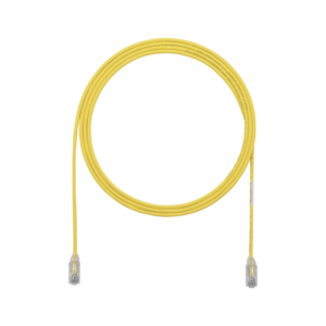 Cable de Parcheo UTP Cat6A, CM/LSZH, Di?metro Reducido (28AWG), Color Amarillo, 0.91 Metros (3 Pies)