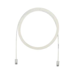 Cable de Parcheo UTP Cat6A, CM/LSZH, Di?metro Reducido (28AWG), Color Blanco Mate, 1.52 Metros (5 Pies)