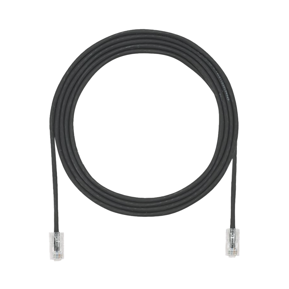 Cable de Parcheo UTP Cat6A, CM/LSZH, Di?metro Reducido (28AWG), Color Negro, 1.52 Metros (5 Pies)