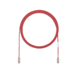 Cable de Parcheo UTP Cat6A, CM/LSZH, Di?metro Reducido (28AWG), Color Rojo, 1.52 Metros (5 Pies)
