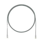 Cable de Parcheo UTP Cat6A, CM/LSZH, Di?metro Reducido (28AWG), Color Gris, 2.13 Metros (7 Pies)