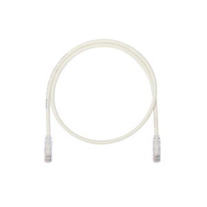 Cable de Parcheo UTP, Cat6A, 24 AWG, CM, Color Blanco, 0.3 Metros (1 Pie)