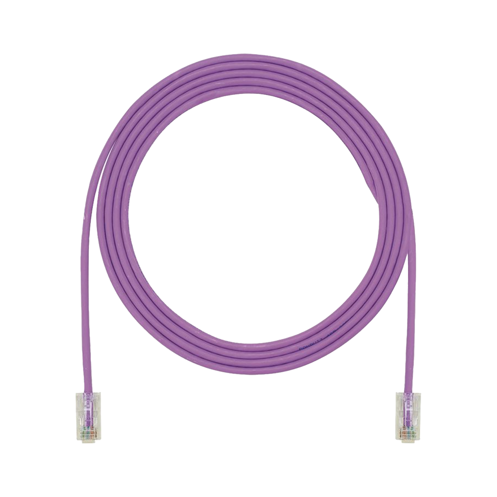 Cable de Parcheo UTP, Cat6A, 24 AWG, CM, Color Violeta, 20 Metros (65.62 Pies).