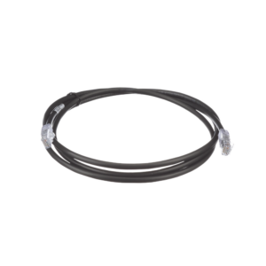 Cable de Parcheo UTP, Cat6A, 24 AWG, CM, Color Negro, 1.52 Metros (5 Pies)
