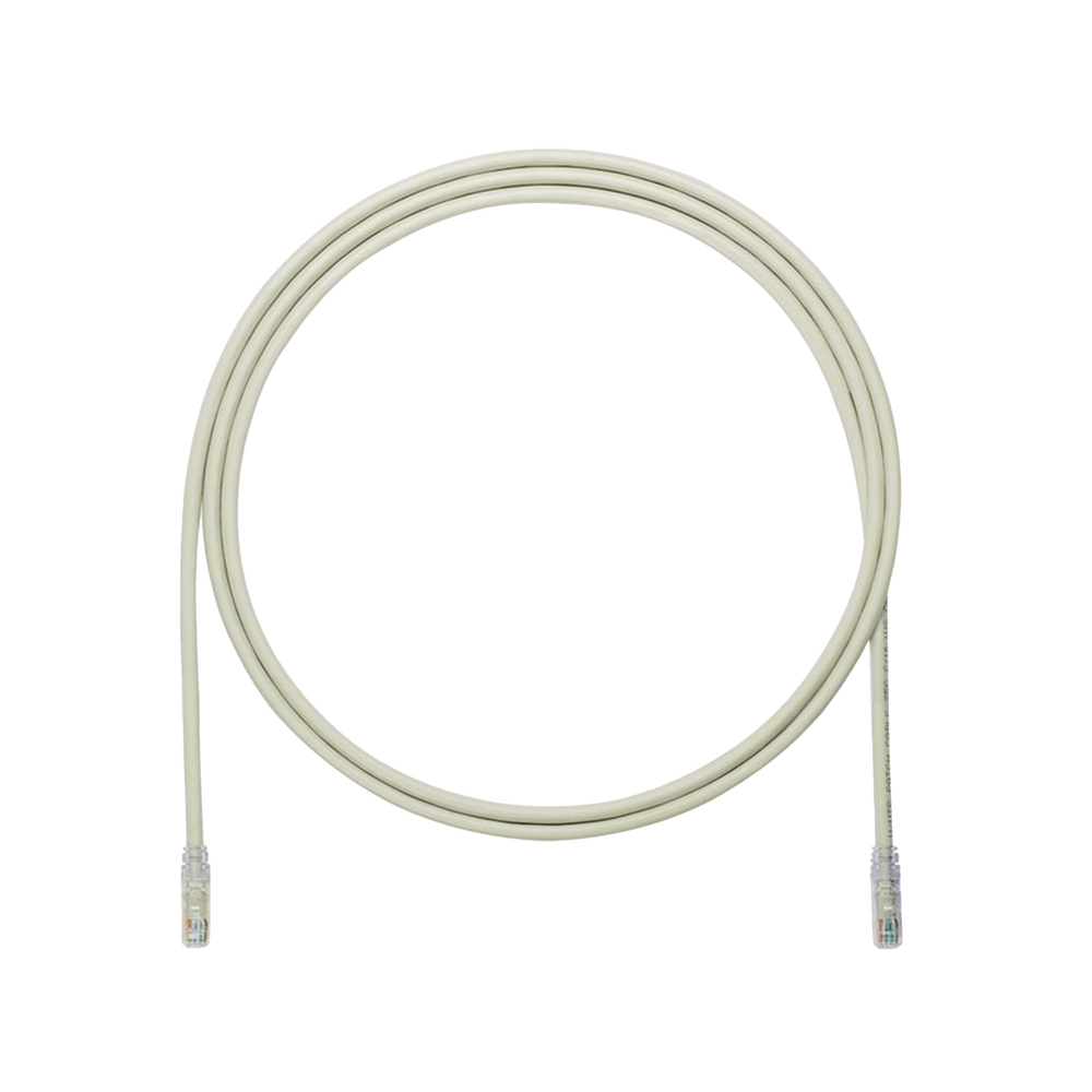 Cable de Parcheo UTP, Cat6A, 24 AWG, CM, Color Gris, 2.13 Metros (7 Pies)