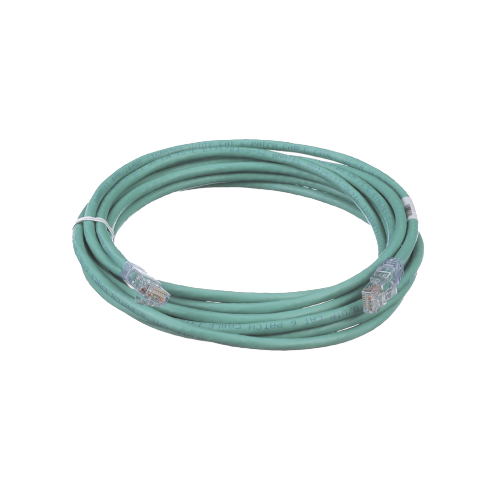 Cable de Parcheo TX6, UTP Cat6, 24 AWG, CM, Color Verde, 4.57 Metros (15 Pies)
