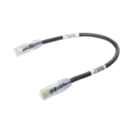 Cable de Parcheo TX6, UTP Cat6, 24 AWG, CM, Color Negro, 0.3 Metros (1 Pie) - Image 3