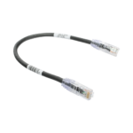 Cable de Parcheo TX6, UTP Cat6, 24 AWG, CM, Color Negro, 0.3 Metros (1 Pie) - Image 2