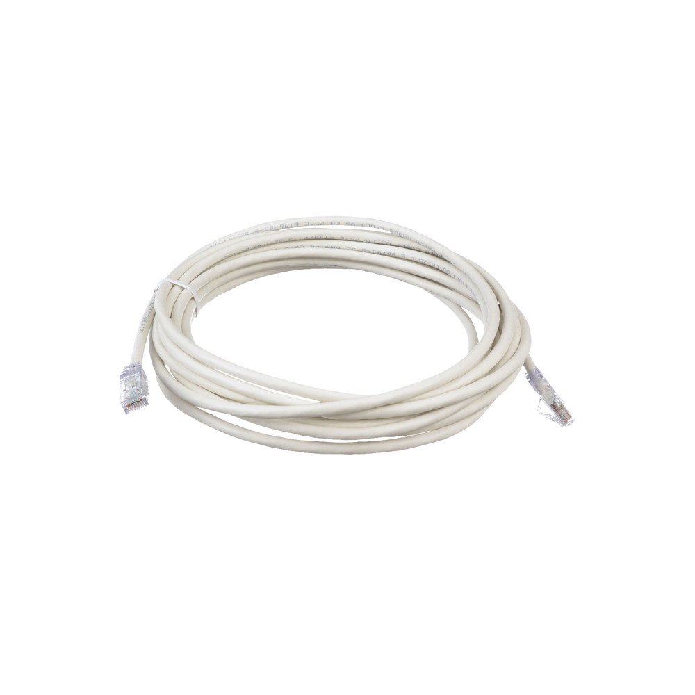 Cable de Parcheo TX6, UTP Cat6, 24 AWG, CM, Color Blanco, 6.1 Metros (20 Pies)