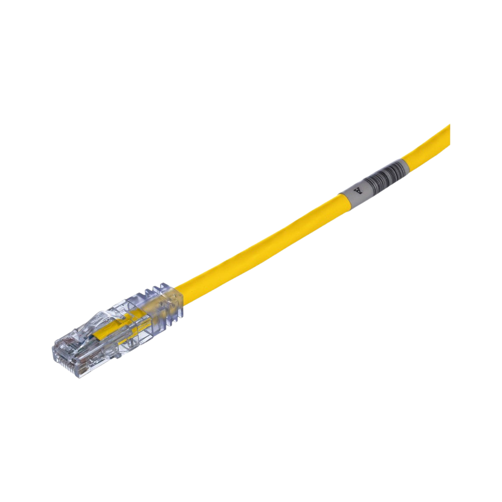 Cable de Parcheo TX6, UTP Cat6, 24 AWG, CM, Color Amarillo, 6.10 Metros (20 Pies)