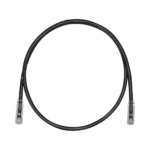 Cable de Parcheo TX6, UTP Cat6, 24 AWG, CM, Color Negro, 0.91 Metros (3 Pies)
