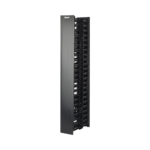 Organizador Vertical NetRunner, Doble (Frontal y Posterior), de 22.5 UR, 4.9in de Ancho, Color Negro - Image 3
