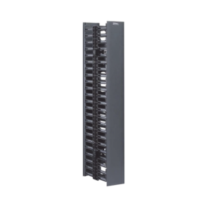 Organizador Vertical NetRunner, Doble (Frontal y Posterior), de 22.5 UR, 4.9in de Ancho, Color Negro