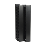 Organizador Vertical NetRunner, Doble (Frontal y Posterior), Para Rack Abierto de 45 Unidades, 4.9in de Ancho, Color Negro - Image 5