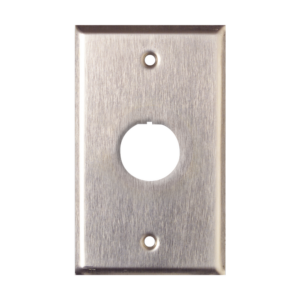 Placa de Pared Reforzada, de Acero Inoxidable, Para Uso Industrial, de 1 Puerto