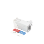 Jack Z-Max Cat6A, UTP, Montaje H?brido en Placa de Pared (Plano y Angulado), Color Blanco, Versi?n Bulk (Sin Empaque Individual) - Image 5