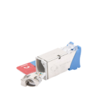 Jack Z-MAX Cat6A, Blindado, Montaje H?brido en Placa de Pared (Plano y Angulado), Color Azul - Image 2