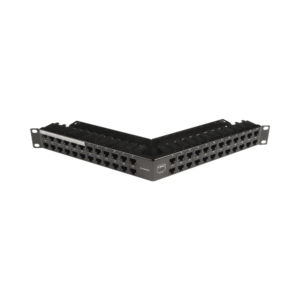 Patch Panel Z-Max de 48 Puertos, Blindado, Precargado con Jacks Categor?a 6A, Angulado, 1UR