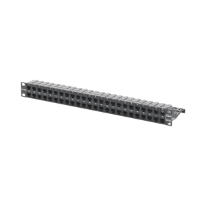 Patch Panel Z-Max de 48 Puertos, Blindado, Precargado con Jacks Categor?a 6A, Plano, 1UR