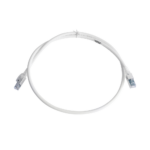 Patch Cord Z-MAX Cat6A S/FTP, CM/LS0H, 0.91 Metros (3 Pies), Color Blanco