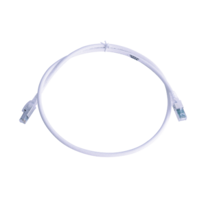 Patch Cord Z-MAX Cat6A S/FTP, CM/LS0H, 0.91 Metros (3 Pies), Color Blanco, Versi?n Bulk (Sin Empaque Individual)