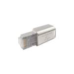 Plug RJ45 Cat6A Blindado, Terminaci?n en Campo, Compatible con Todas las Categor?as, con Clip Protector de Seguro - Image 3